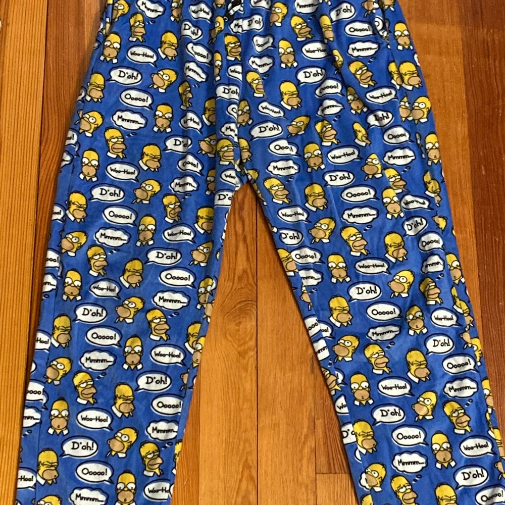 Aeropostale Blue Simpsons Homer Pajama Pants XL Like New